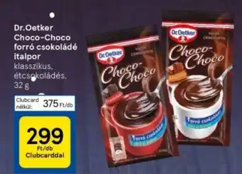 Tesco Dr Oetker Choco Choco forró csokoládé italpor 32g ajánlat