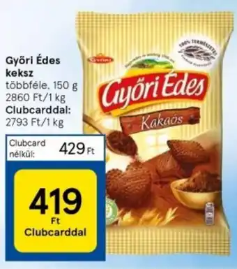 Tesco Győri Édes keksz 150g ajánlat