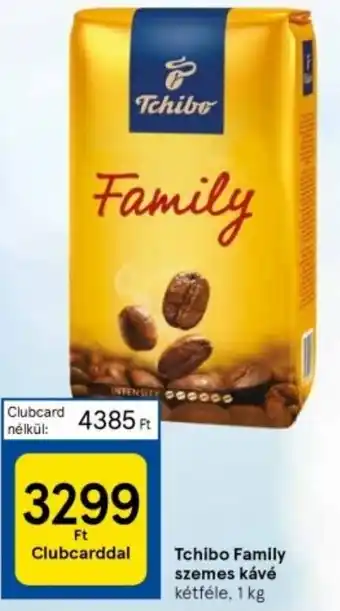 Tesco Tchibo Family szemes kávé 1kg ajánlat