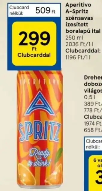 Aperitivo A Spritz szénsavas ízesített boralapú ital 250 ml
