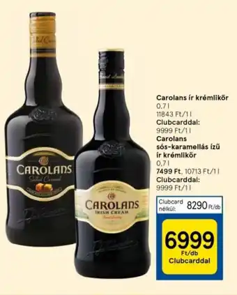 Tesco Carolans ír krémlikőr 0,7l ajánlat