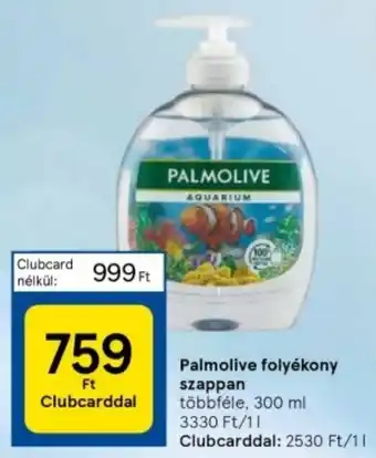 Tesco Palmolive folyékony szappan 300ml ajánlat