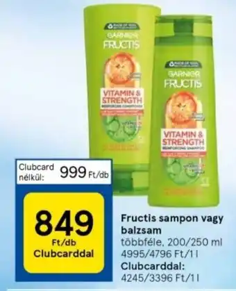 Tesco Fructis sampon vagy balzsam 250ml ajánlat
