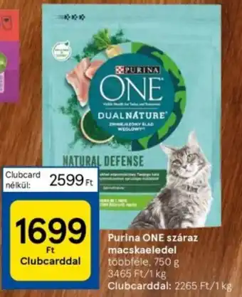 Tesco Purina ONE száraz macskaeledel 750 g ajánlat