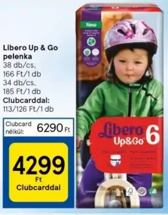 Tesco Libero Up Go pelenka 38 db ajánlat