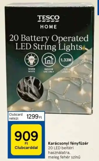 Tesco Karácsonyi fényfüzér ajánlat