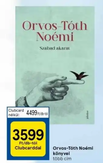 Tesco Orvos Tóth Noémi könyvei ajánlat