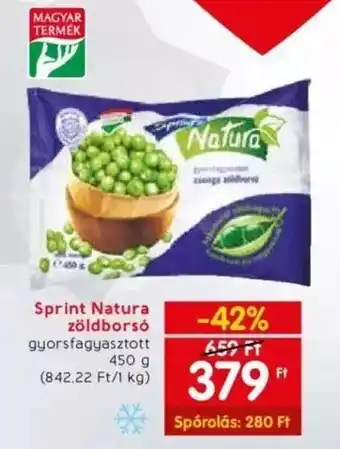 Spar Sprint Natura zöldborsó 450g ajánlat