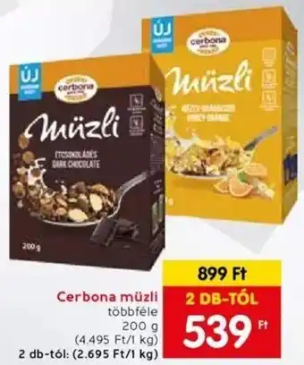 Spar Cerbona müzli 200g ajánlat