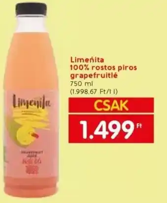 Spar Limenita 100 rostos piros grapefruitlé 750 ml ajánlat