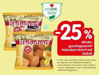 Spar Minden gyorsfagyasztott Nádudvari rántott sajt árából ajánlat