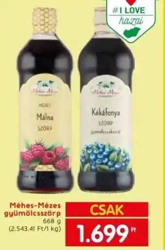 Méhes Mézes gyümölcsszörp 668 g