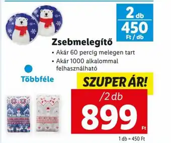 Lidl Zsebmelegítő ajánlat