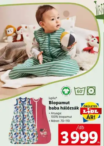 lupilu Biopamut baba hálózsák