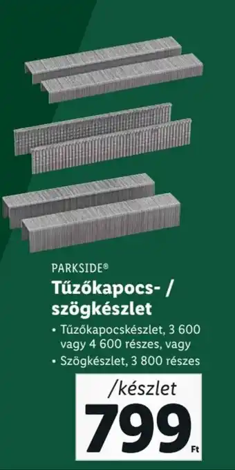 Lidl PARKSIDE Tűzőkapocs szögkészlet ajánlat