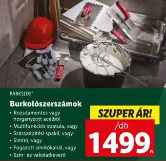 Lidl PARKSIDE Burkolószerszámok ajánlat