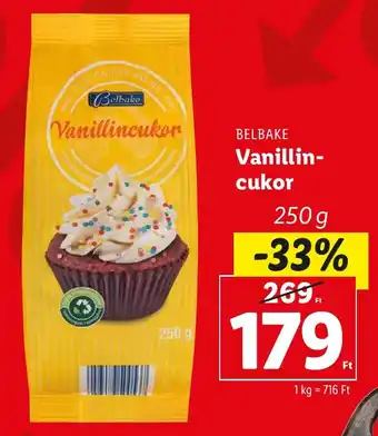 Lidl BELBAKE Vanillin- cukor 250 g ajánlat