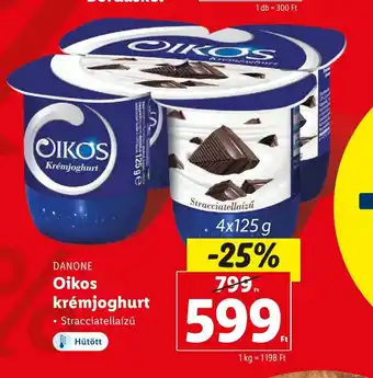 Lidl DANONE Oikos krémjoghurt 4 x 125 g ajánlat