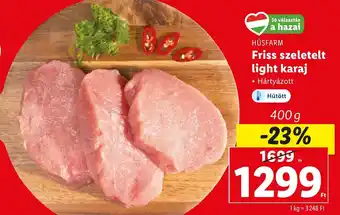 Lidl HÚSFARM Friss szeletelt light karaj 400 g ajánlat