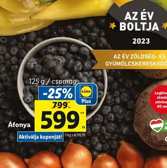 Lidl Áfonya 125 g ajánlat