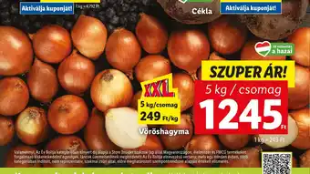 Lidl Vöröshagyma 5 kg ajánlat