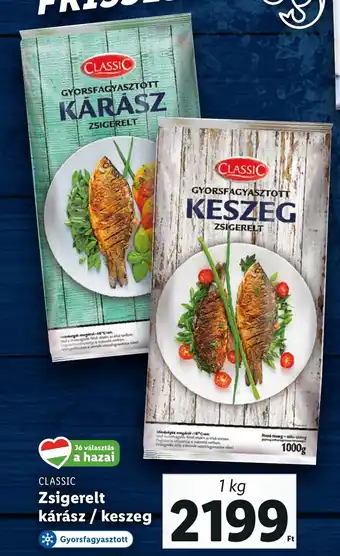 Lidl CLASSIC Zsigerelt kárász / keszeg 1 kg ajánlat