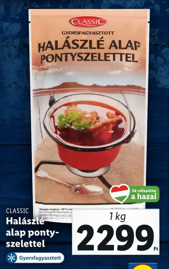 Lidl CLASSIC Halászlé alap ponty-szelettel 1 kg ajánlat