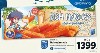 Lidl OCEAN SEA Halrudacskák 450 g ajánlat