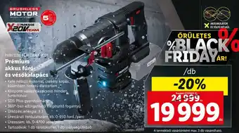 Lidl PARKSIDE PERFORMANCE Prémium akkus fúró- stb. 1 db ajánlat