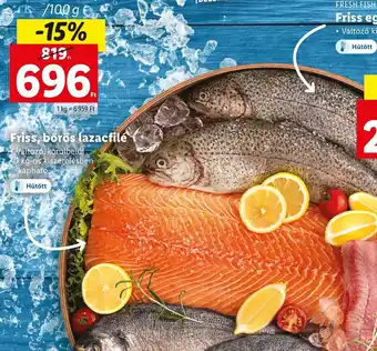 Lidl Friss, börös lazacfilé 100 g ajánlat