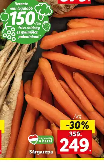 Lidl Sárgarépa 1 kg ajánlat