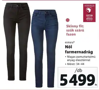 Lidl esmara Női farmernadrág 1 db ajánlat