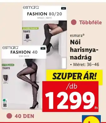 Lidl esmara Női harisnya-nadrág 1 db ajánlat