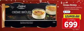 Lidl DELUXE Crème Brûlée 2 x 100 g ajánlat