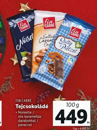 FIN CARRÉ Tejcsokoládé 100 g