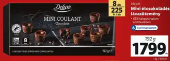 Lidl DELUXE Mini étcsokoládés lávasütemény 192 g ajánlat