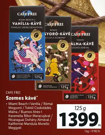 CAFE FREI Szemes kávé 125 g