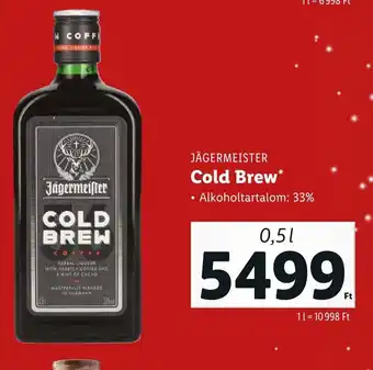 Lidl JÄGERMEISTER Cold Brew 0,5 l ajánlat