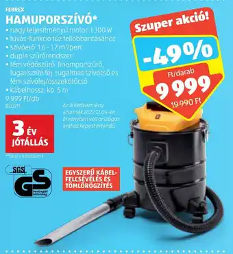 ALDI FERREX HAMUPORSZÍVÓ 1 db ajánlat