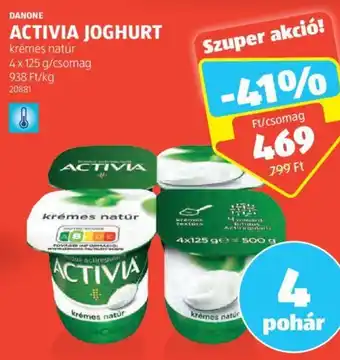 ALDI DANONE ACTIVIA JOGHURT 4 x 125 g ajánlat