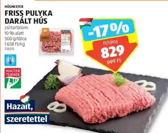 ALDI HÚSMESTER FRISS PULYKA DARÁLT HÚS 500 g ajánlat
