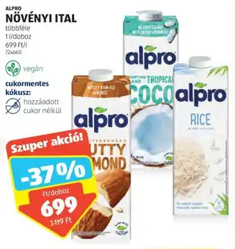 ALDI ALPRO NÖVÉNYI ITAL 1 l ajánlat