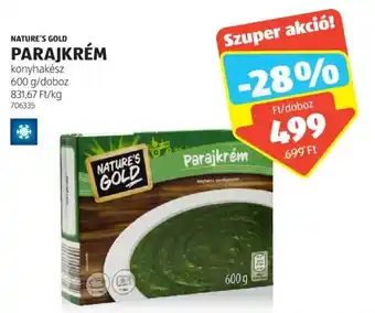 ALDI NATURE'S GOLD PARAJKRÉM 600 g ajánlat