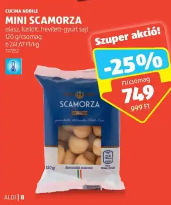 ALDI CUCINA NOBILE MINI SCAMORZA 120 g ajánlat