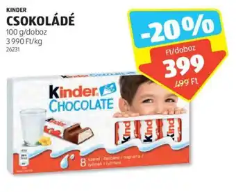 ALDI KINDER CSOKOLÁDÉ 100 g ajánlat