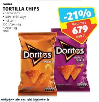 ALDI DORITOS TORTILLA CHIPS 100 g ajánlat