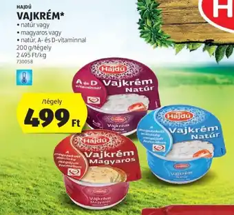 HAJDÚ VAJKRÉM 200g