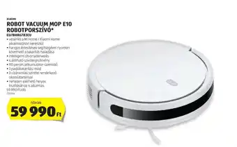 ALDI XIAOMI ROBOT VACUUM MOP E10 ROBOTPORSZíVÓ ajánlat