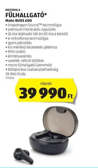 MOTOROLA FÜLHALLGATÓ
