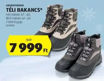 ALDI ADVENTURIDGE TÉLI BAKANCS ajánlat